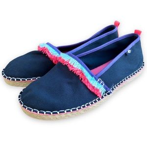 Sperry Top Sider Skysail Navy Blue Espadrilles Girls Size 3
